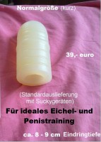 Silikonsaugglocke: Standard mit Eindringtiefe ca. 9-10 cm